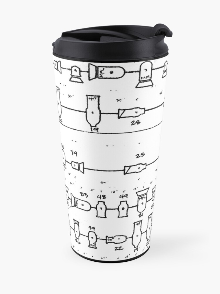 Alternate view of Light Plot 2 Travel Coffee Mug