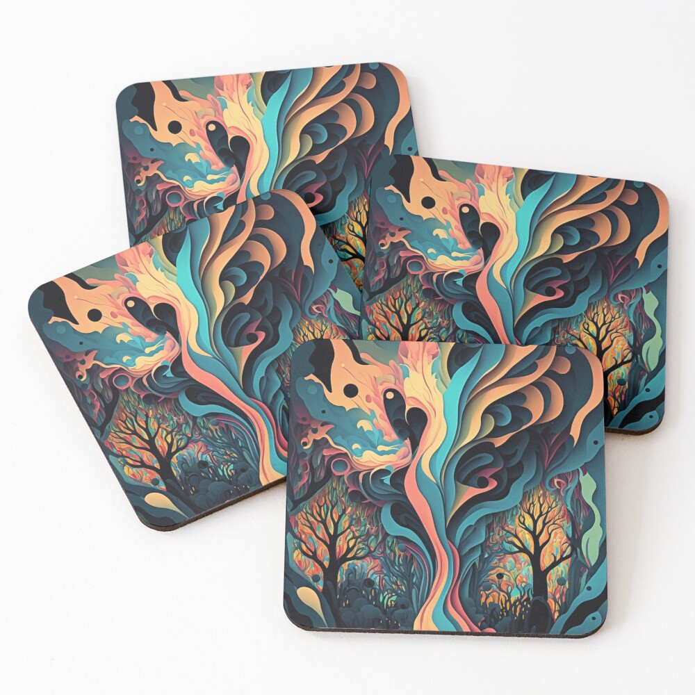 Item preview, Coasters (Set of 4) designed and sold by LiquidVision.