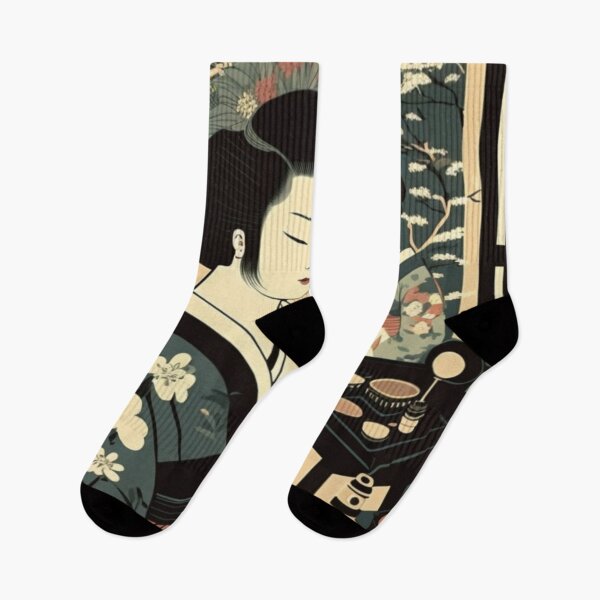 Item preview, Geisha Japanese Ukiyoe Design | Asian style designed and sold by iMasterHox.