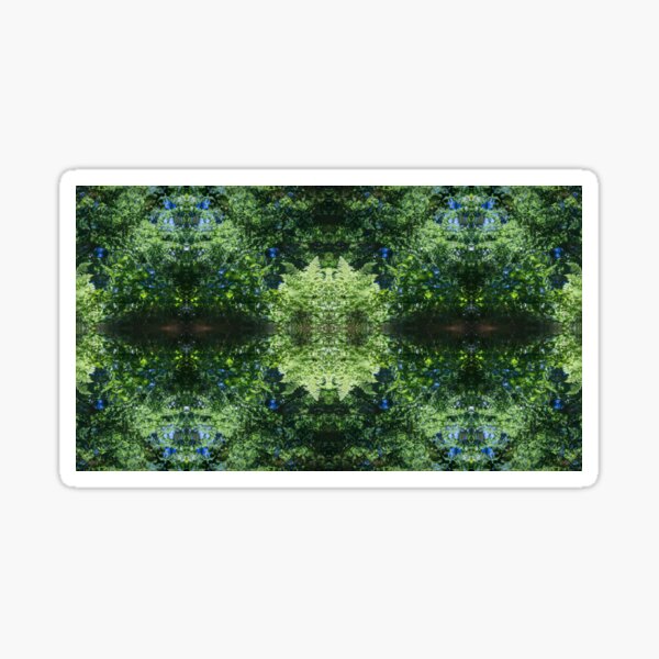 Mirrored fern leaves, water and symmetry 3 Sticker