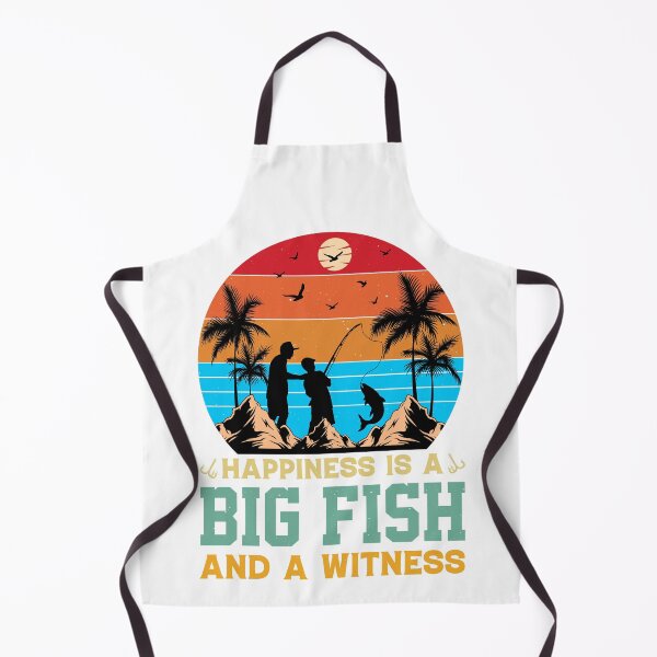 Item preview, Happiness Is A Big Fish And A Witness Vintage Design - Funny Fishing Retro designed and sold by naworas.