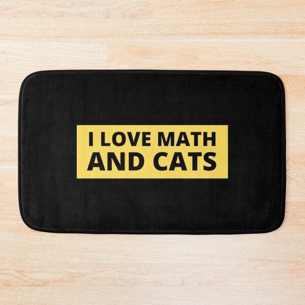 Item preview, i love math and cats designed and sold by TomorrowQuotes.