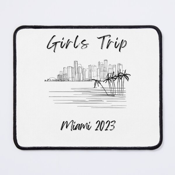 Item preview, Girls Trip to Miami 2023: Glamorous Miami, Palm Trees, simple design, minimalist shapes with clean lines, modern and elegant look, stylish and classic appeal (2) designed and sold by TourDePassion.