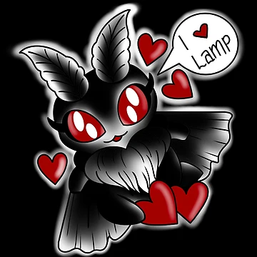 Artwork thumbnail, Mothman by Strange Little Art