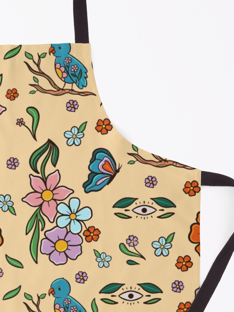 Alternate view of Tropical Bird Pattern Apron