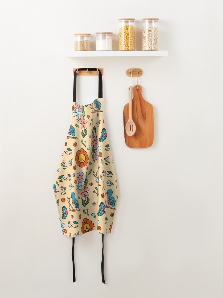 Alternate view of Tropical Bird Pattern Apron