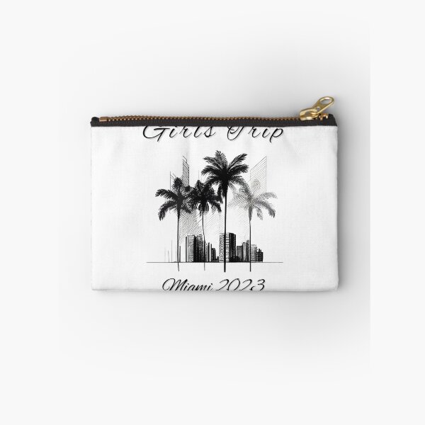 Item preview, Girls Trip to Miami 2023: Glamorous Miami, Palm Trees, simple design, minimalist shapes with clean lines, modern and elegant look, stylish and classic appeal (3) designed and sold by TourDePassion.
