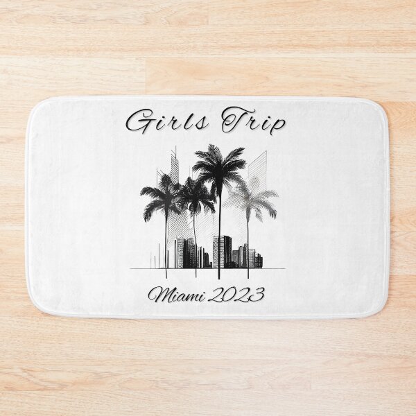 Item preview, Girls Trip to Miami 2023: Glamorous Miami, Palm Trees, simple design, minimalist shapes with clean lines, modern and elegant look, stylish and classic appeal (3) designed and sold by TourDePassion.
