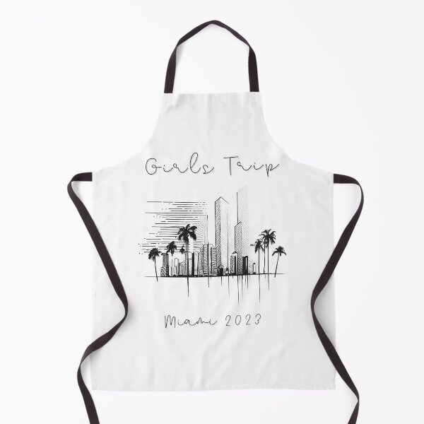 Item preview, Girls Trip to Miami 2023: Glamorous Miami, Palm Trees, simple design, minimalist shapes with clean lines, modern and elegant look, stylish and classic appeal (4) designed and sold by TourDePassion.