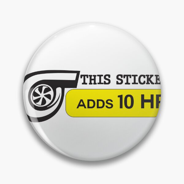 Item preview, Copy of This Sticker Adds 10 HP - Car Lover designed and sold by medchb.