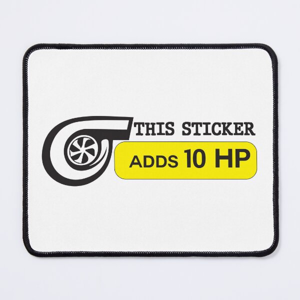 Item preview, Copy of This Sticker Adds 10 HP - Car Lover designed and sold by medchb.