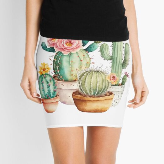 Cactus Lover Mini Skirt