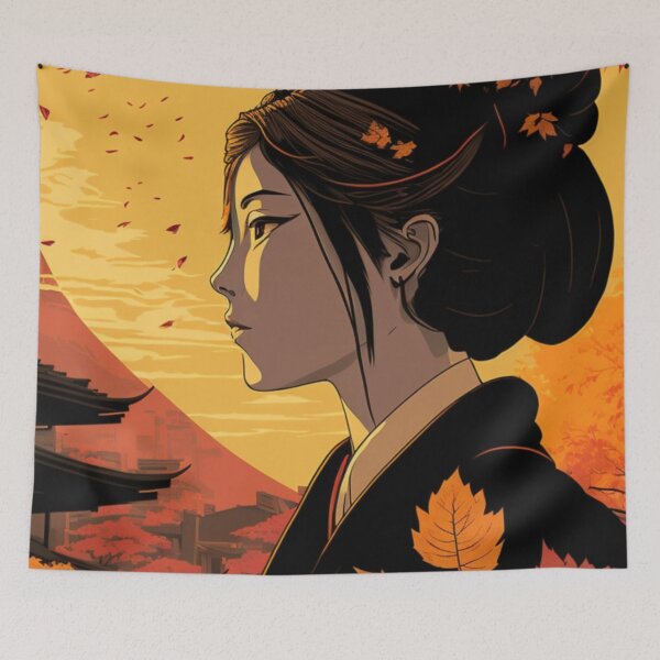 Item preview, Geisha Japanese Ukiyoe Design | Asian style designed and sold by iMasterHox.
