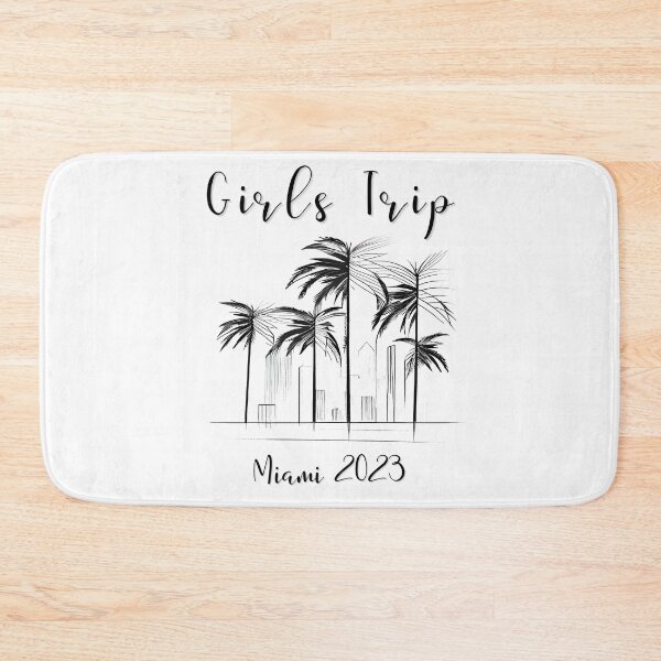 Item preview, Girls Trip to Miami 2023: Glamorous Miami, Palm Trees, simple design, minimalist shapes with clean lines, modern and elegant look, stylish and classic appeal (5) designed and sold by TourDePassion.