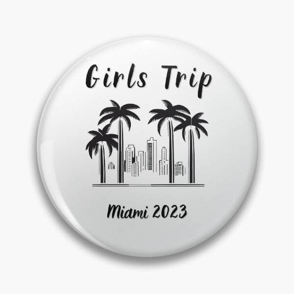 Item preview, Girls Trip to Miami 2023: Glamorous Miami, Palm Trees, simple design, minimalist shapes with clean lines, modern and elegant look, stylish and classic appeal (6) designed and sold by TourDePassion.
