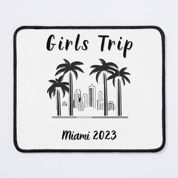 Item preview, Girls Trip to Miami 2023: Glamorous Miami, Palm Trees, simple design, minimalist shapes with clean lines, modern and elegant look, stylish and classic appeal (6) designed and sold by TourDePassion.