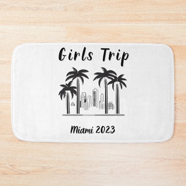 Item preview, Girls Trip to Miami 2023: Glamorous Miami, Palm Trees, simple design, minimalist shapes with clean lines, modern and elegant look, stylish and classic appeal (6) designed and sold by TourDePassion.