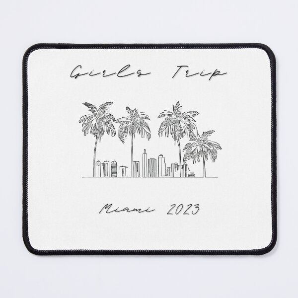 Item preview, Girls Trip to Miami 2023: Glamorous Miami, Palm Trees, simple design, minimalist shapes with clean lines, modern and elegant look, stylish and classic appeal (7) designed and sold by TourDePassion.
