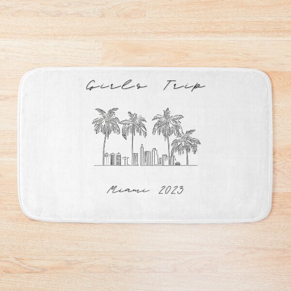 Item preview, Girls Trip to Miami 2023: Glamorous Miami, Palm Trees, simple design, minimalist shapes with clean lines, modern and elegant look, stylish and classic appeal (7) designed and sold by TourDePassion.