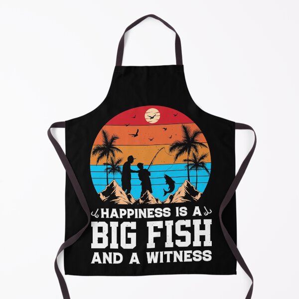 Item preview, Happiness Is A Big Fish And A Witness Retro Design - Funny Fishing Vintage designed and sold by naworas.