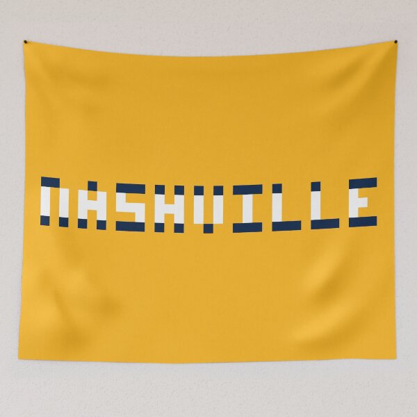 Item preview, Pixel NHL Nashville in Home Colors designed and sold by gkillerb.