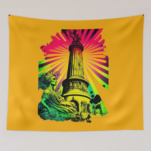 Item preview, Pop art colorful monument 4 designed and sold by popurbanart.