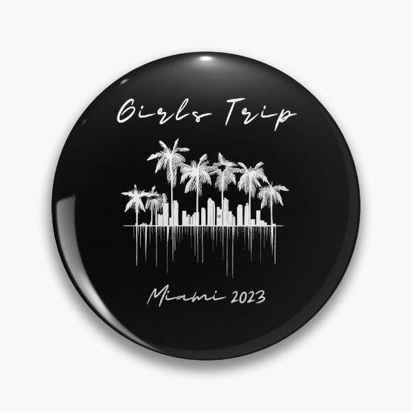 Item preview, Girls Trip to Miami 2023: Glamorous Miami, Palm Trees, simple design, minimalist shapes with clean lines, modern and elegant look, stylish and classic appeal (8) designed and sold by TourDePassion.