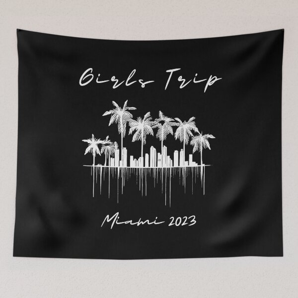 Item preview, Girls Trip to Miami 2023: Glamorous Miami, Palm Trees, simple design, minimalist shapes with clean lines, modern and elegant look, stylish and classic appeal (8) designed and sold by TourDePassion.