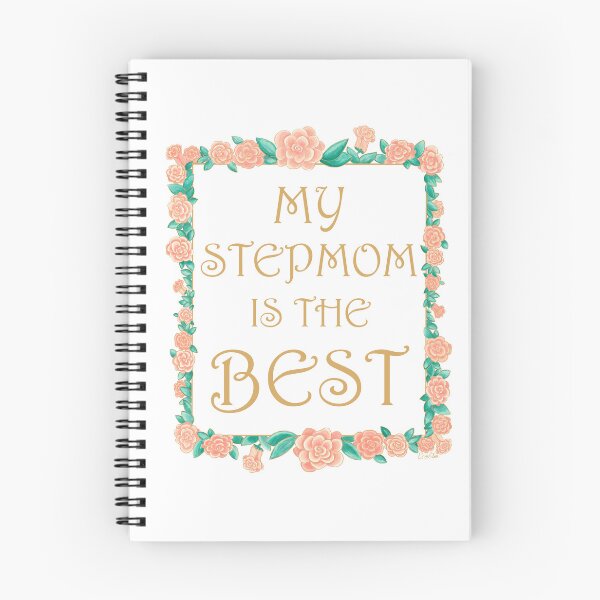 Item preview, My Stepmom is the Best - Best Stepmom Gift - Gold & Roses Border - White designed and sold by EcoElsa.