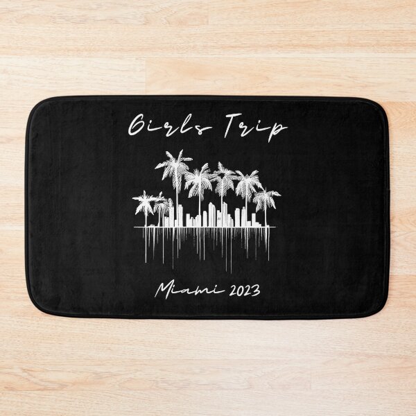 Item preview, Girls Trip to Miami 2023: Glamorous Miami, Palm Trees, simple design, minimalist shapes with clean lines, modern and elegant look, stylish and classic appeal (8) designed and sold by TourDePassion.