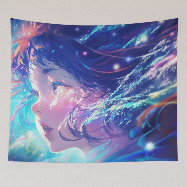 Item preview, kawaii anime girl rainbow dream designed and sold by kamionari.