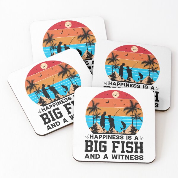 Item preview, Happiness Is A Big Fish And A Witness Vintage Design For Fisherman - Funny Fishing Retro designed and sold by naworas.