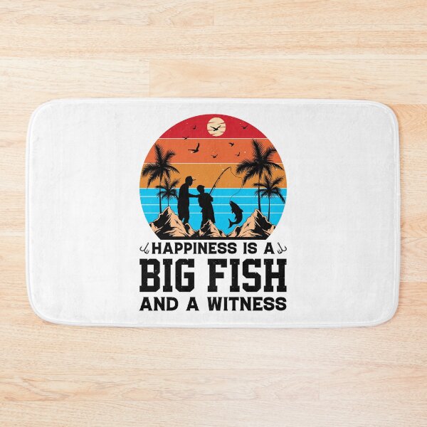 Item preview, Happiness Is A Big Fish And A Witness Vintage Design For Fisherman - Funny Fishing Retro designed and sold by naworas.