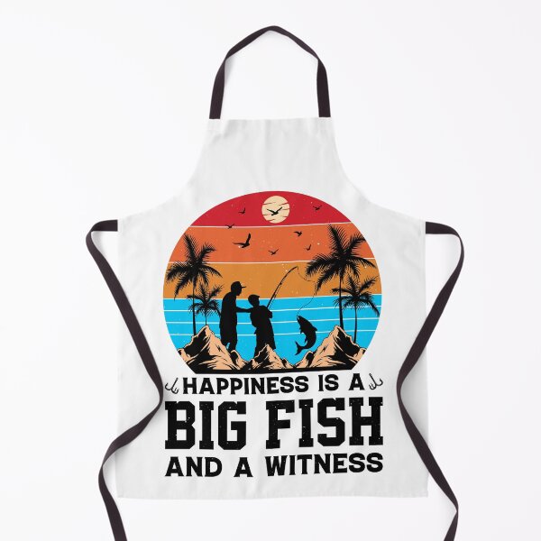 Item preview, Happiness Is A Big Fish And A Witness Vintage Design For Fisherman - Funny Fishing Retro designed and sold by naworas.