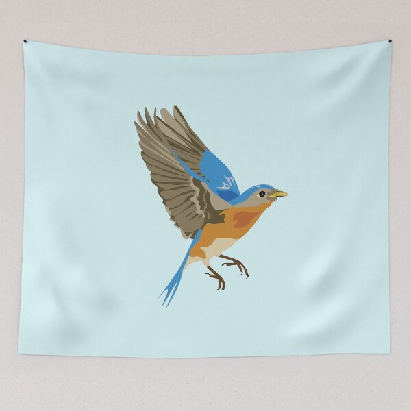 Item preview, Blue bird | Bird | Nature | Birdwatching designed and sold by AlyCastelluccio.