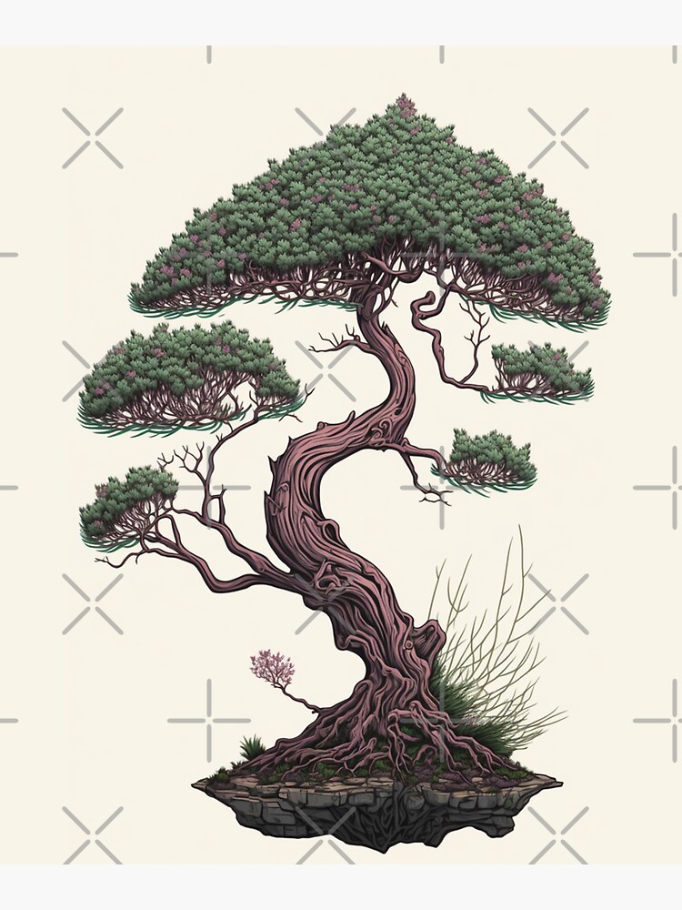 Zen Bonsai Trees Wall Art