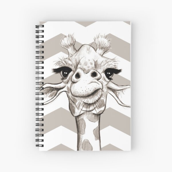Sketch Giraffe Spiral Notebook