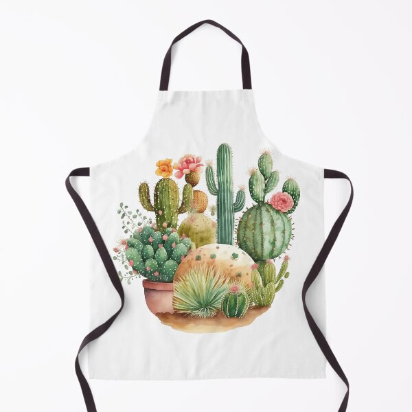 Item preview, Cactus Garden and Pink Flowers Watercolor designed and sold by Alice Monber’s Illustration.