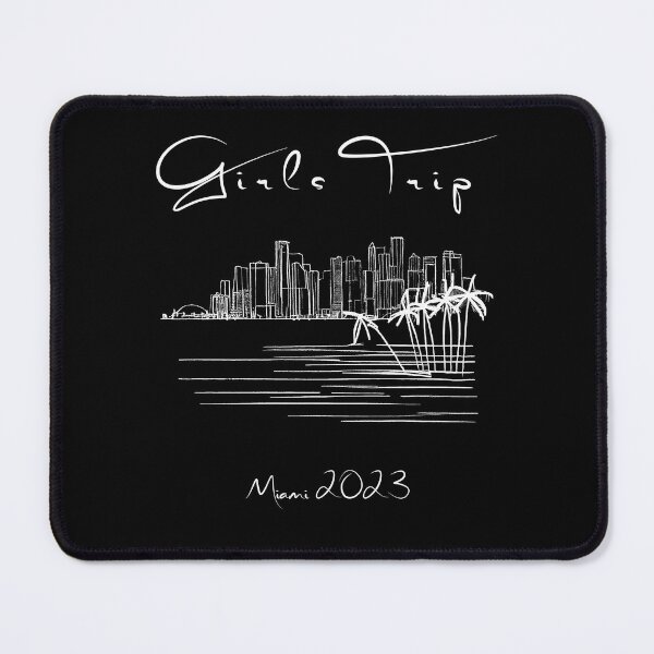 Item preview, Girls Trip to Miami 2023: Glamorous Miami, Palm Trees, simple design, minimalist shapes with clean lines, modern and elegant look, stylish and classic appeal (9) designed and sold by TourDePassion.