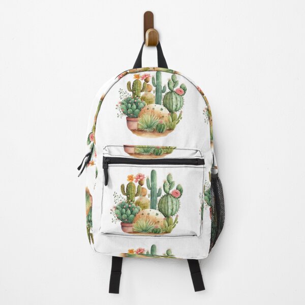 Item preview, Cactus Garden and Pink Flowers Watercolor designed and sold by Alice Monber’s Illustration.