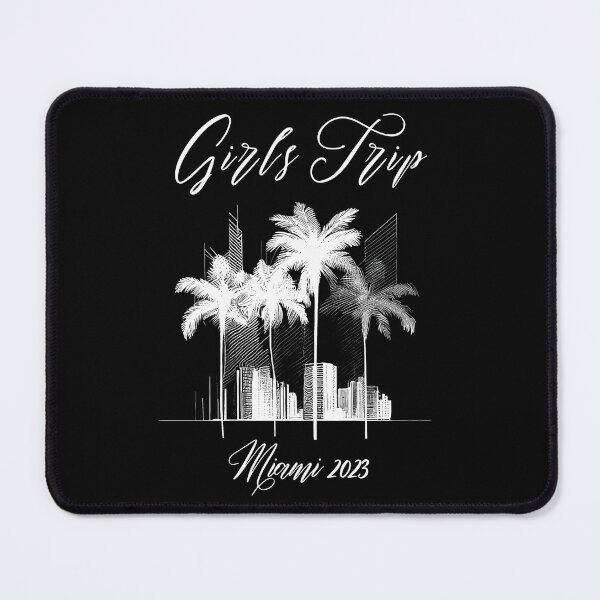 Item preview, Girls Trip to Miami 2023: Glamorous Miami, Palm Trees, simple design, minimalist shapes with clean lines, modern and elegant look, stylish and classic appeal (10) designed and sold by TourDePassion.