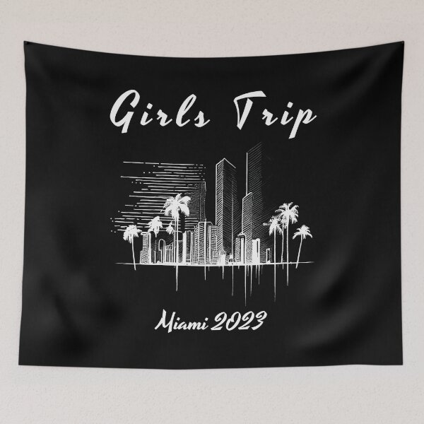 Item preview, Girls Trip to Miami 2023: Glamorous Miami, Palm Trees, simple design, minimalist shapes with clean lines, modern and elegant look, stylish and classic appeal (11) designed and sold by TourDePassion.
