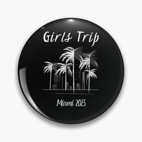 Item preview, Girls Trip to Miami 2023: Glamorous Miami, Palm Trees, simple design, minimalist shapes with clean lines, modern and elegant look, stylish and classic appeal (12) designed and sold by TourDePassion.