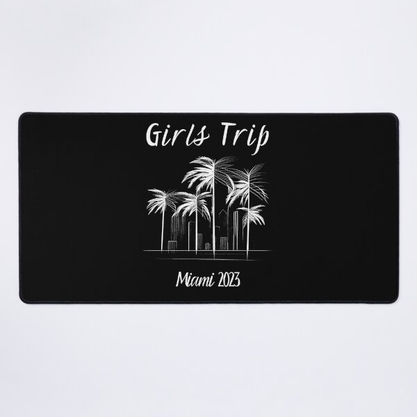 Item preview, Girls Trip to Miami 2023: Glamorous Miami, Palm Trees, simple design, minimalist shapes with clean lines, modern and elegant look, stylish and classic appeal (12) designed and sold by TourDePassion.