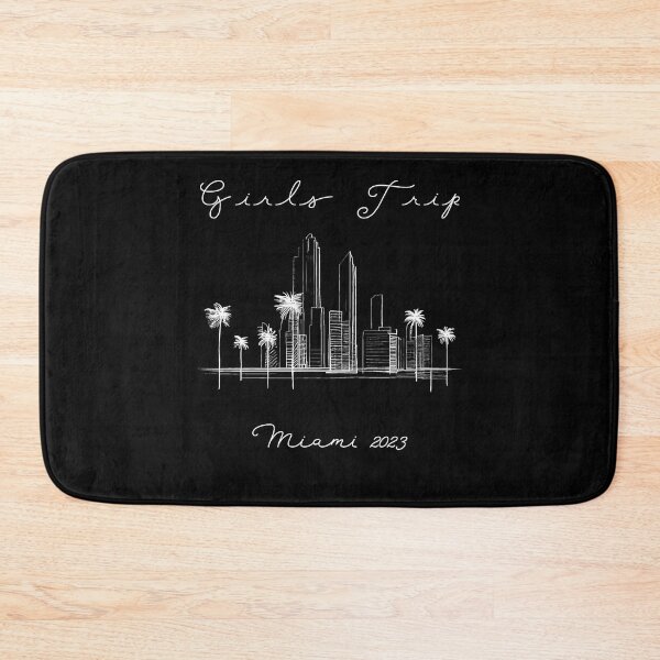 Item preview, Girls Trip to Miami 2023: Glamorous Miami, Palm Trees, simple design, minimalist shapes with clean lines, modern and elegant look, stylish and classic appeal (13) designed and sold by TourDePassion.