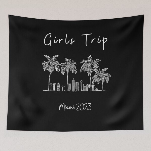 Item preview, Girls Trip to Miami 2023: Glamorous Miami, Palm Trees, simple design, minimalist shapes with clean lines, modern and elegant look, stylish and classic appeal (14) designed and sold by TourDePassion.