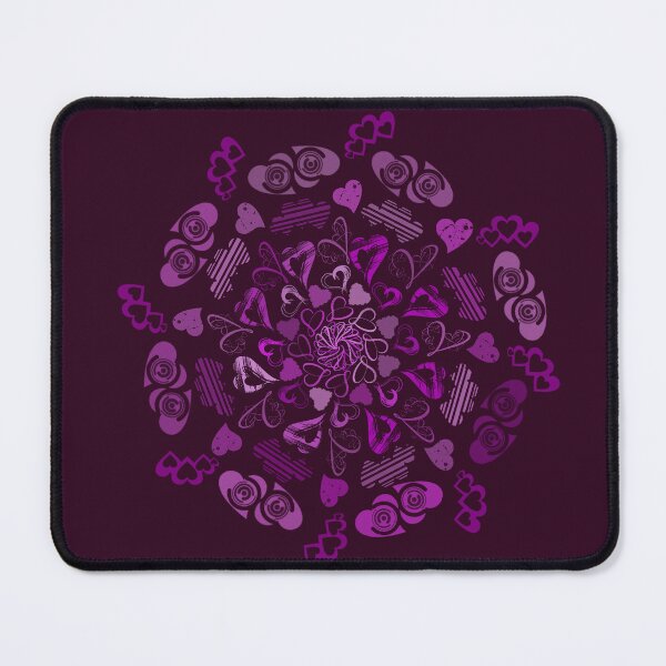 Item preview, Gentle purple hearts mandala designed and sold by joshuayule.