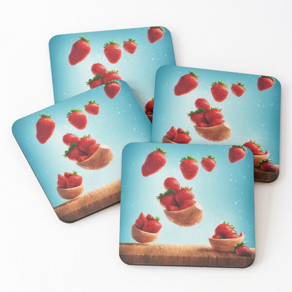 Item preview, Flying Organic Strawberries. designed and sold by FewBits.