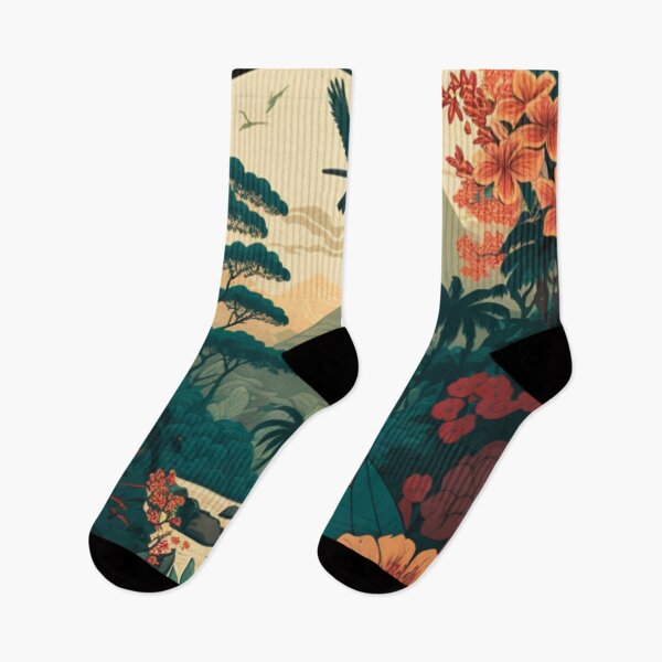 Aperçu de l'œuvre Paysage japonais Ukiyoe Design | Style asiatique créée et vendue par iMasterHox.