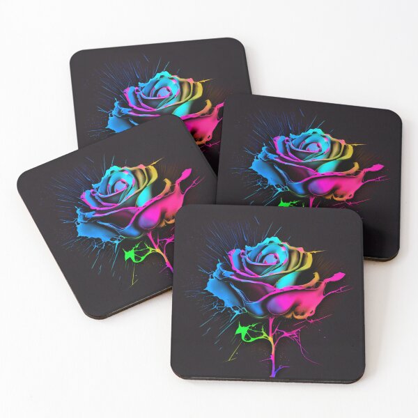 Item preview, Neon rose splash designed and sold by Icepuffin.